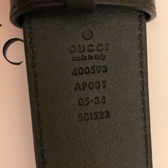 Gucci Double G black Leather Belt main image 4